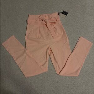 Women's Pink High-Waisted Pants